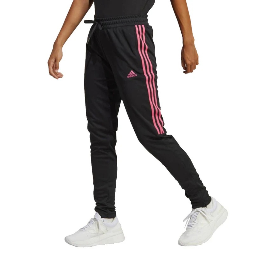 Adidas Black and Pink Athletic Pants